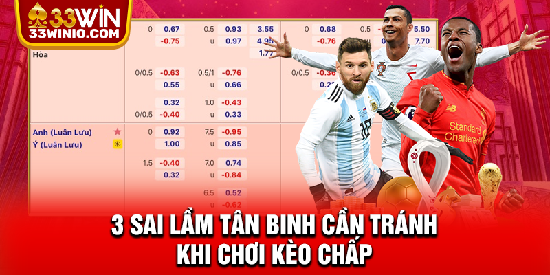 Kèo Chấp Và 3 Lời Khuyên Giúp Bạn Hốt Tiền Như Cao Thủ % 3 sai lầm tân binh cần tránh khi chơi kèo chấp